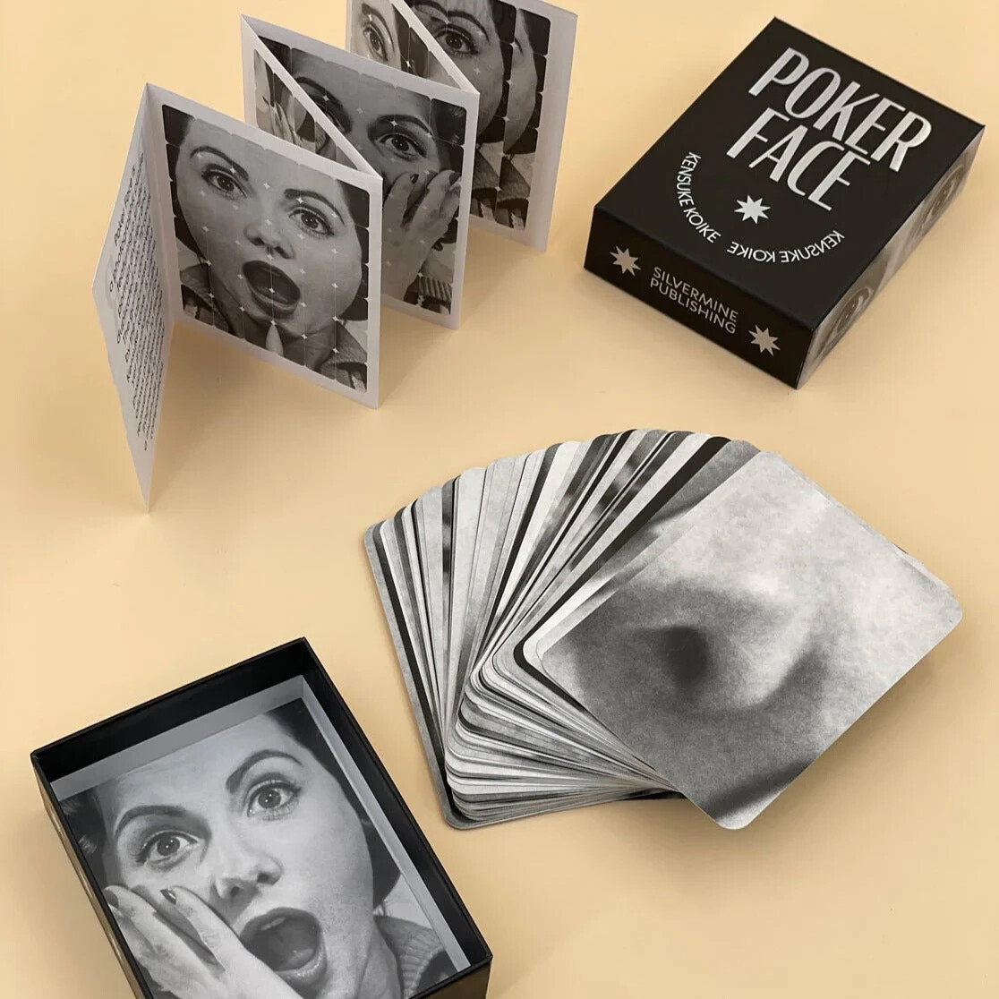 Kensuke Koike – Poker Face photographic collage puzzle card set new limited ed