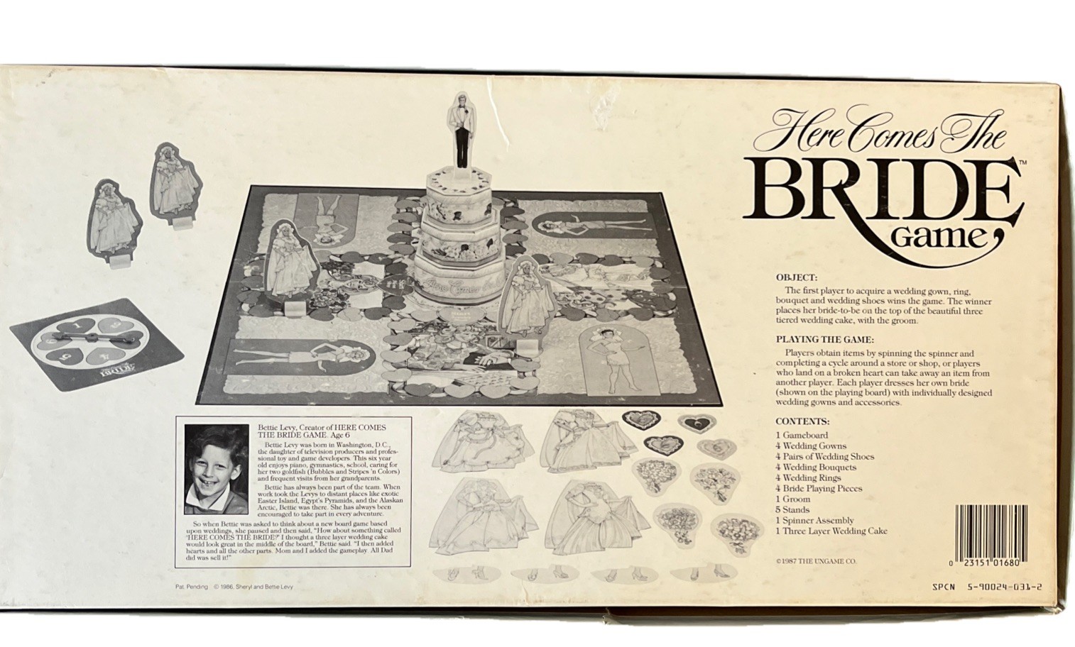 Vintage Here Comes The Bride Board Game 1987 Complete The Ungame Co.