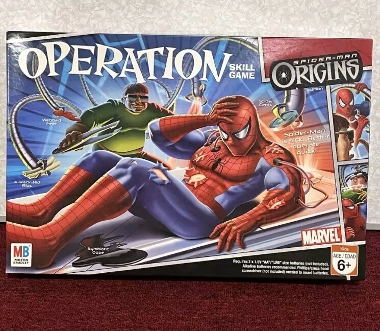 Hasbro Spider-Man Origins Operation Game 2006 Marvel