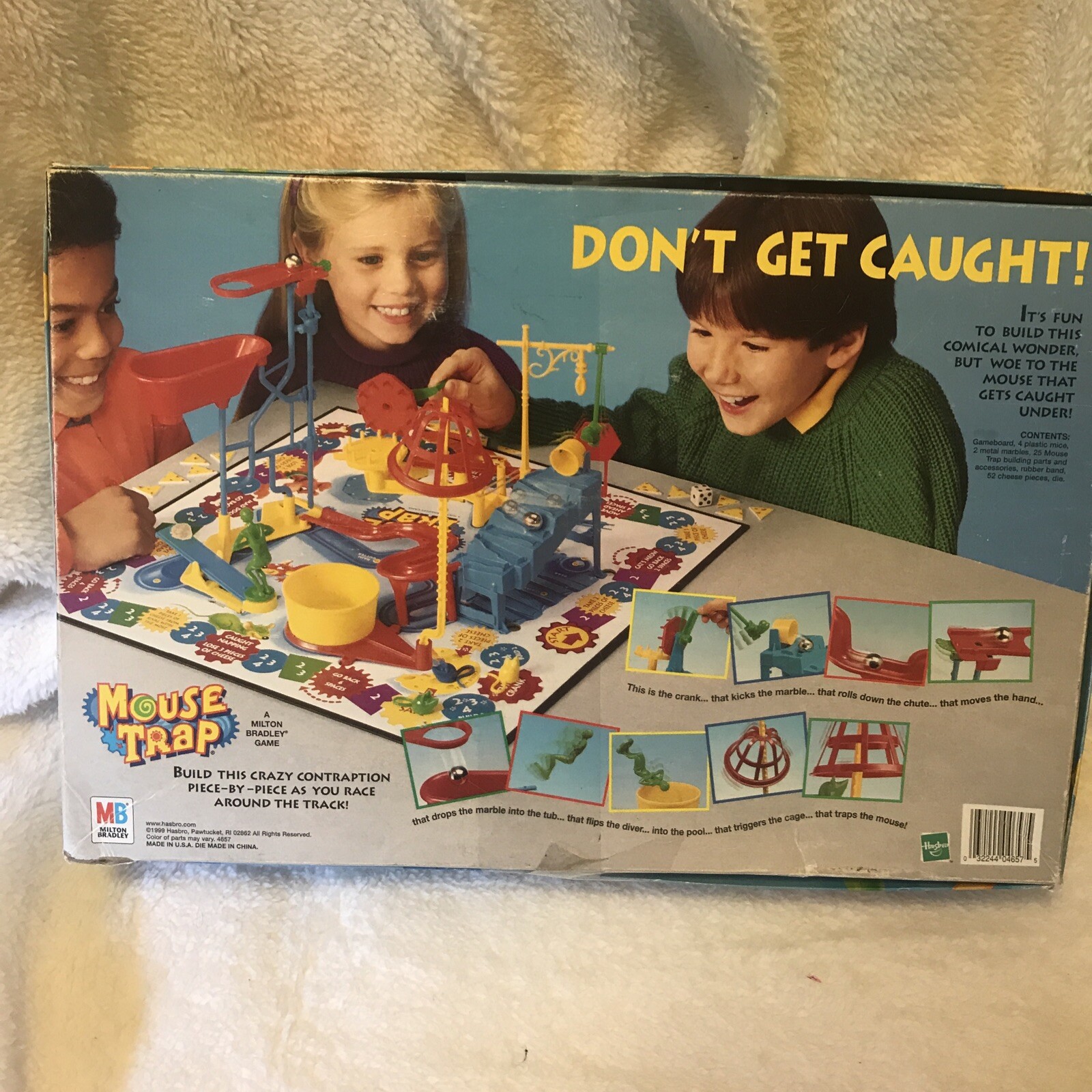 1994 Mouse Trap Board Game Milton Bradley Cheese Original