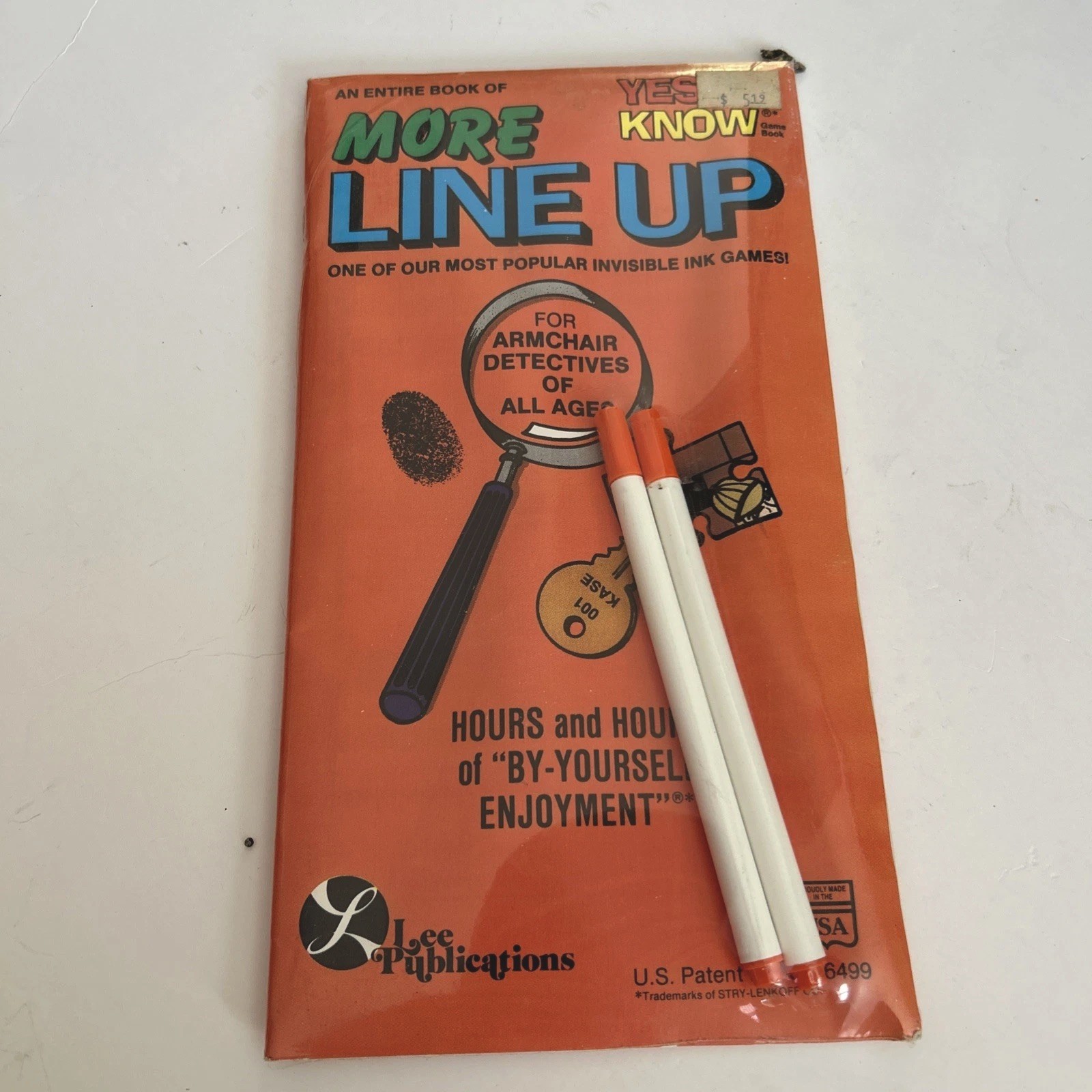 RARE Vintage Yes & Know More Line Up Game Book Sealed w 2 Reveal Pens