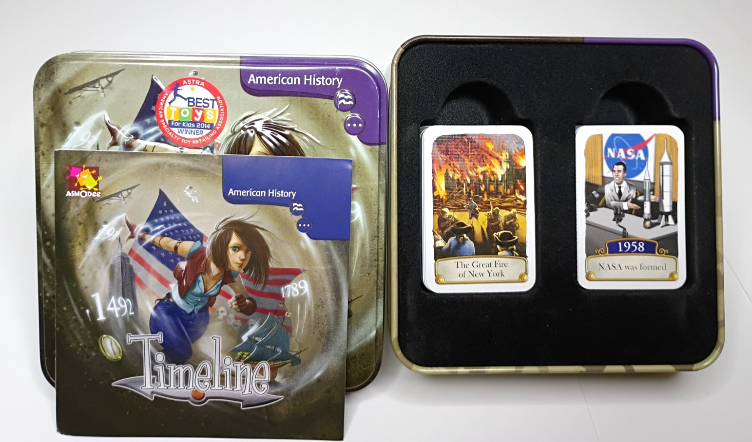 Timeline Card Game by Asmodee Frederic Henry – American History 100% COMPLETE