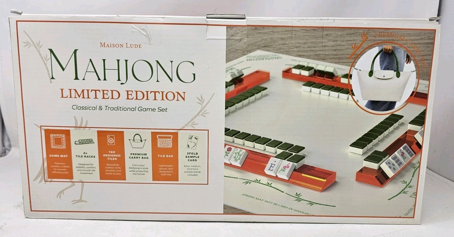 Maison Lude Mahjong Limited Edition 160 Tile Set Premium Mat
