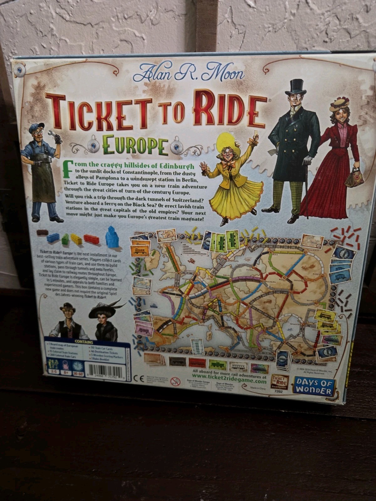 2012 Days of Wonder Ticket to Ride – Europe Board Game Pre-owned Complete