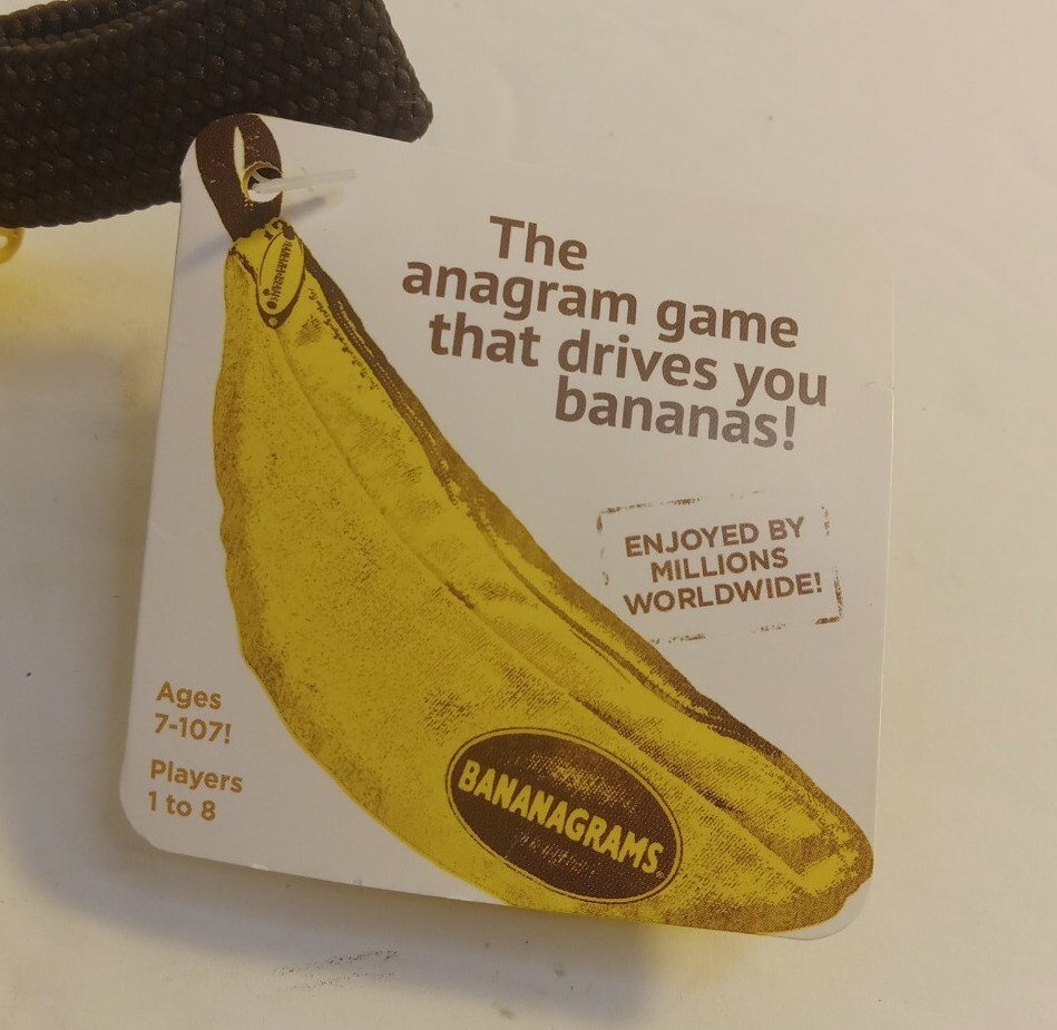 2018 Bananagrams Anagram Word Tile Game That Will Drive You Bananas! COMPLETE