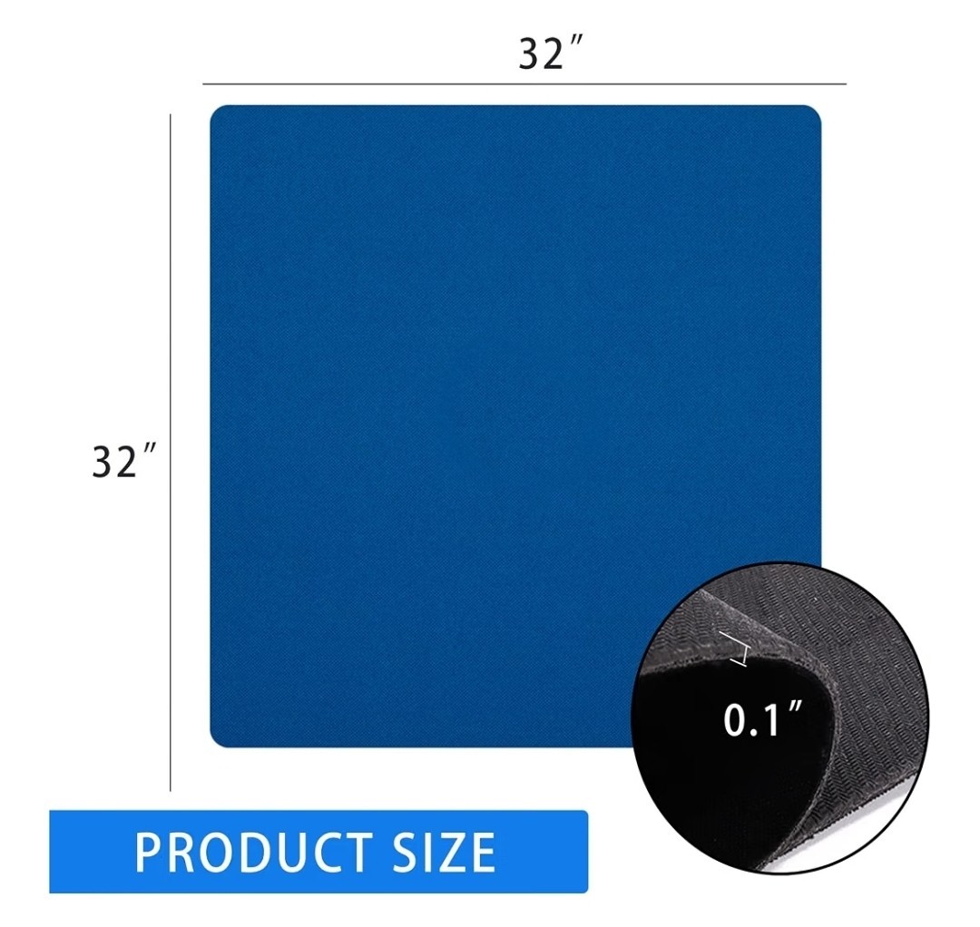 GSE Games & Sports 32 x 32in Game Playmat Table Mat with Carrying Bag (Blue) New