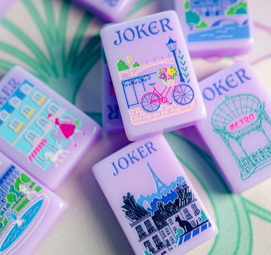2026 Purple 💜American Mahjong Game Set, 160 Paris Mah Jong Tiles Free shipping