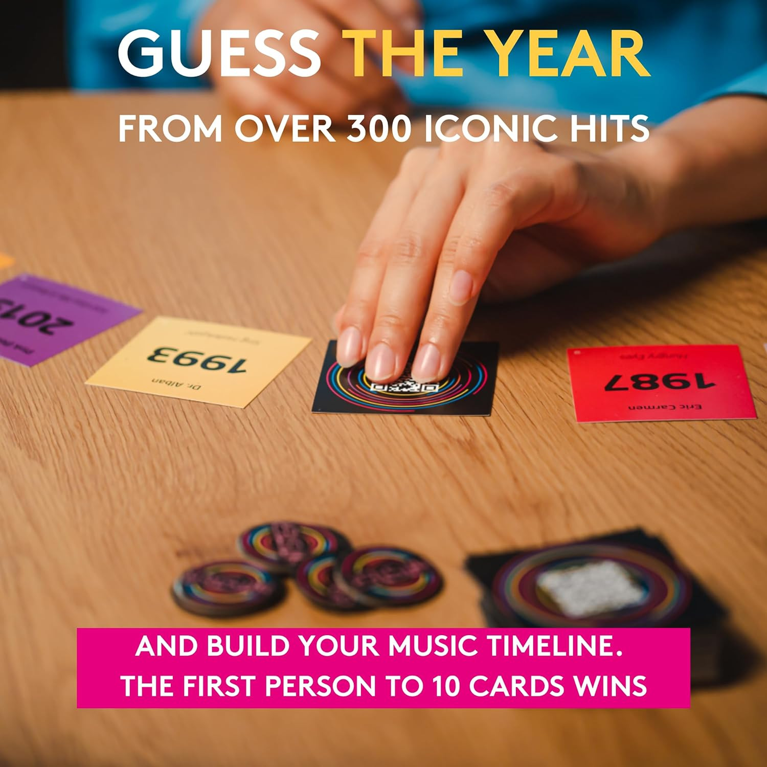 Hitster – the Music Party Card Game, Fun Music Quiz Card Game, 2-10 Players…