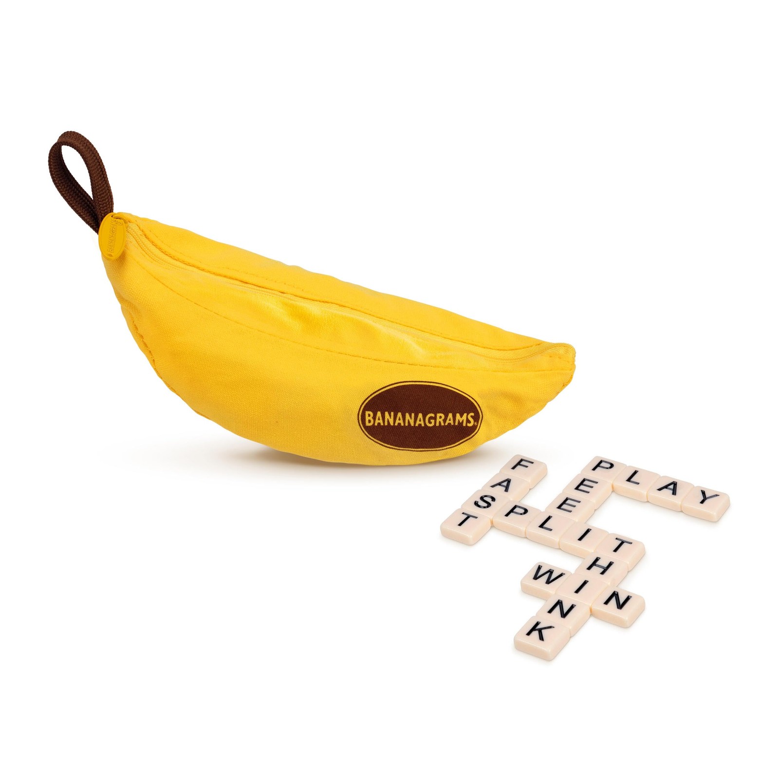 Bananagrams Classic Word Game 144 Tiles Banana Pouch Travel Spelling Anagram