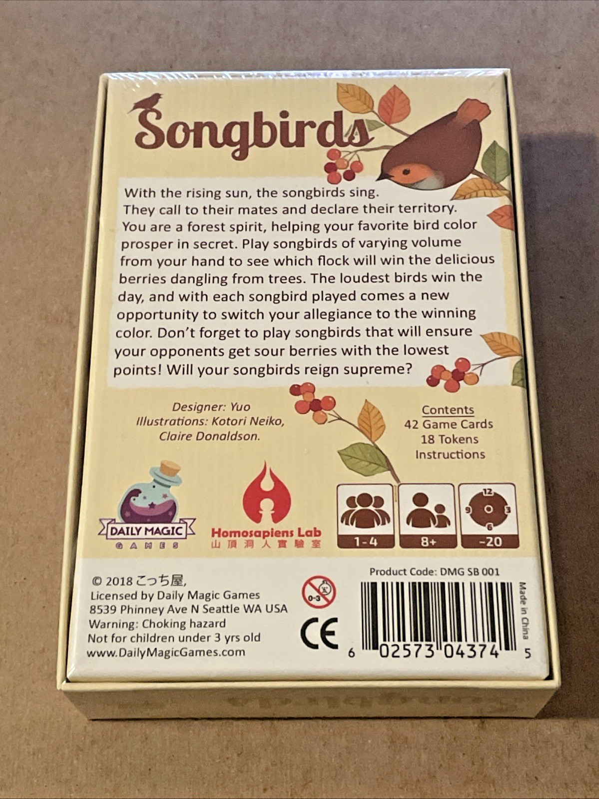 Songbirds | Kickstarter Edition | Daily Magic {NEW_SEALED_SHRINK} MINT