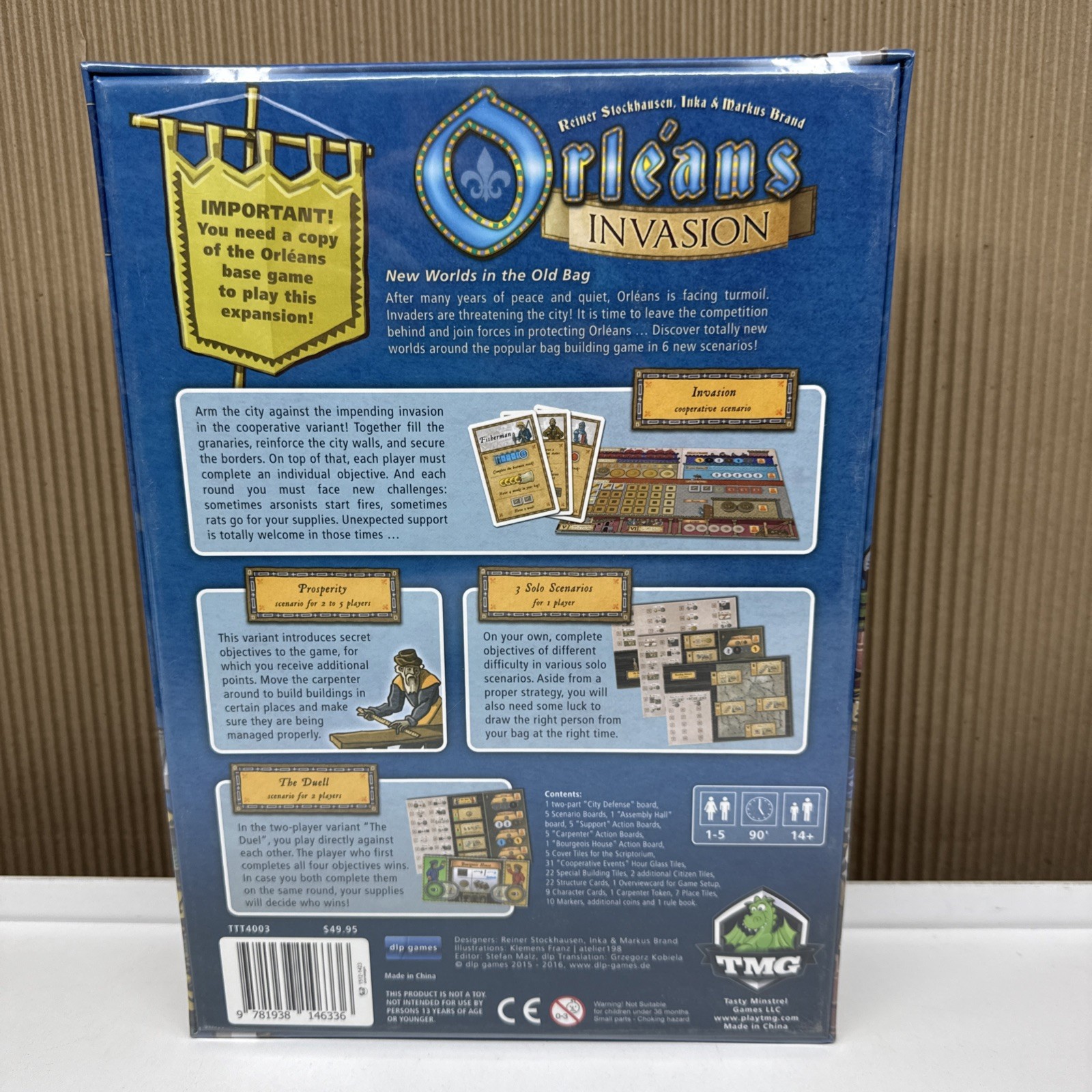 Orleans Invasion Expansion -Tasty Minstrel Board Games TMG Strategy Board Game