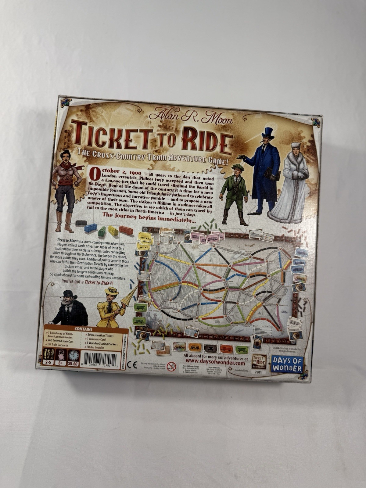 Ticket to Ride Alan R Moon Days of Wonder Board Traditional Game