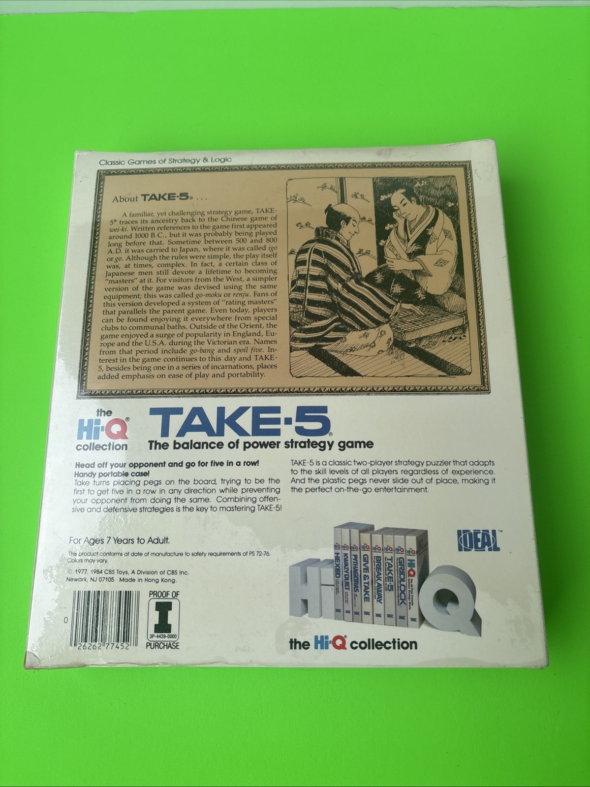 Hi-Q Collection Take 5 Strategy Game New Sealed Rare Vintage