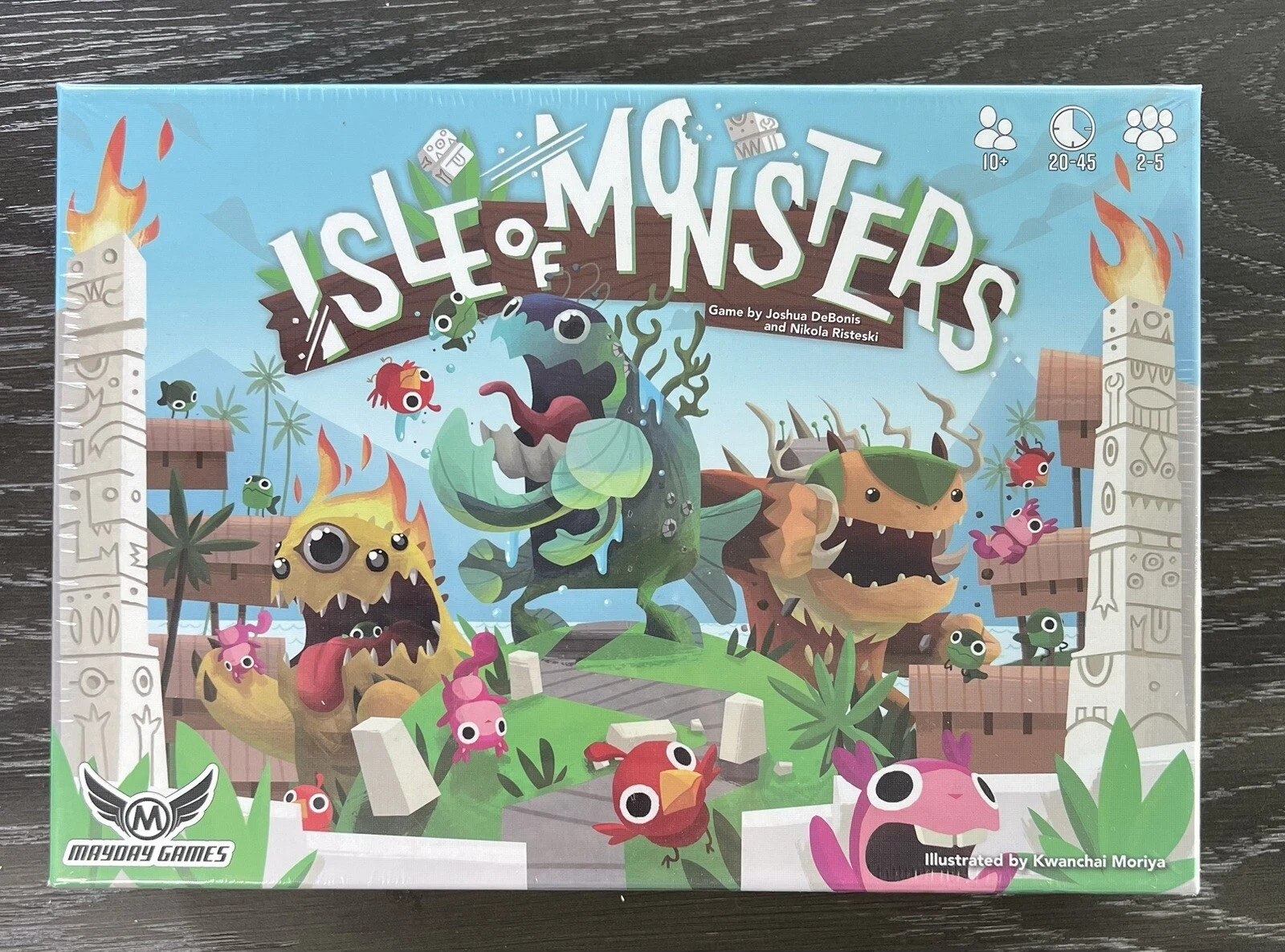 Isle of Monsters Board Game by Joshua DeBonis Mayday Games, New and Sealed
