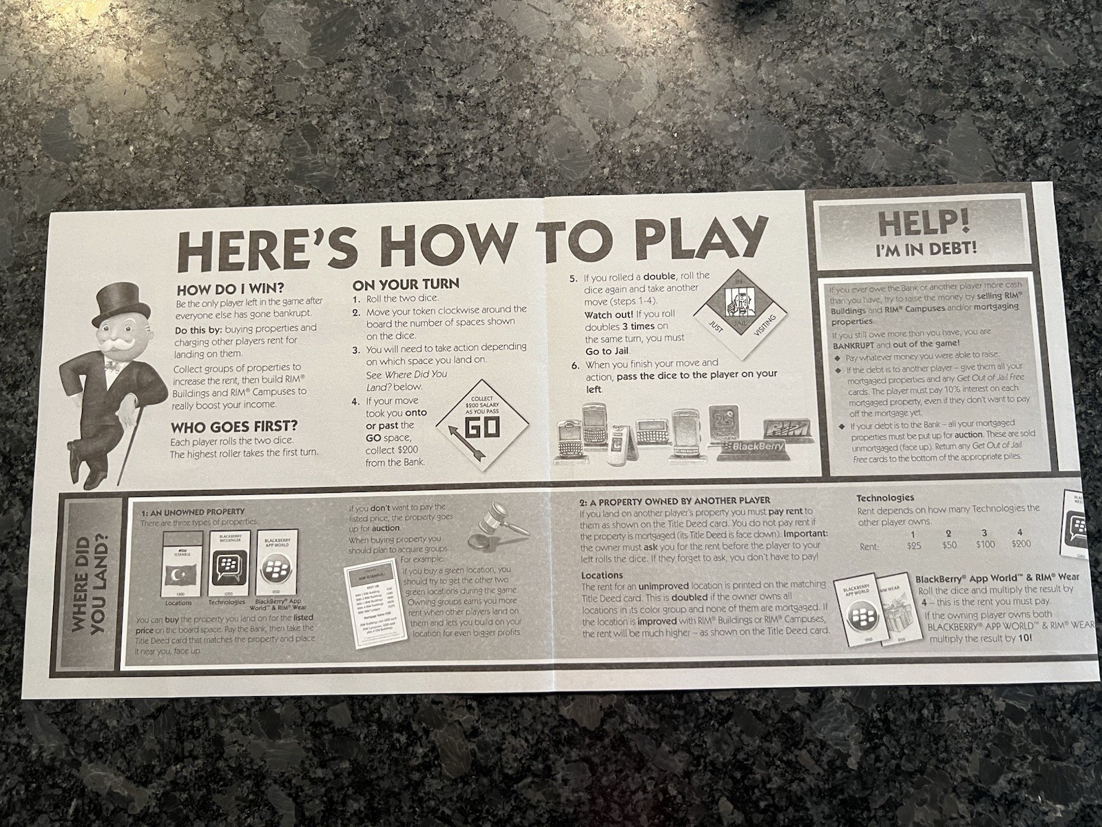 Monopoly (vintage) – Research in Motion Anniversary Edition (2009)