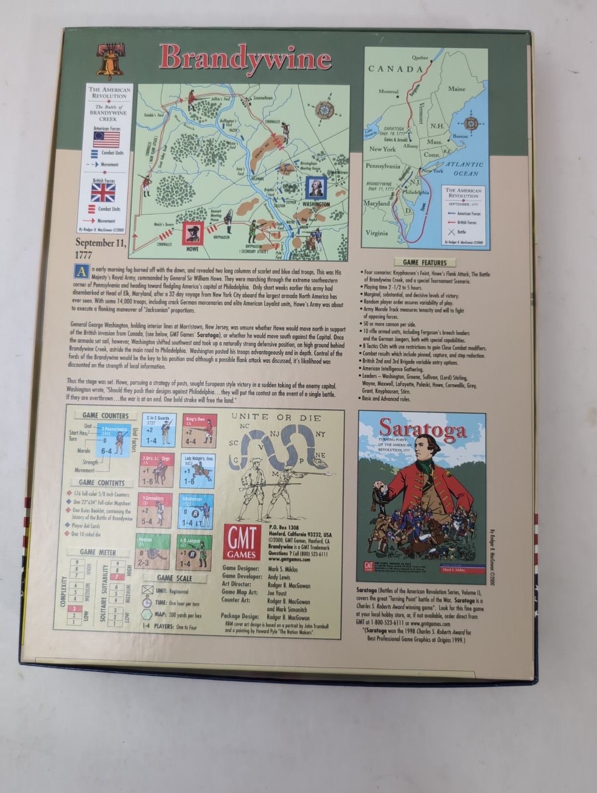 BRANDYWINE 1777: Battles Of The American Revolution Vol 2 #0001- GMT – Unpunched