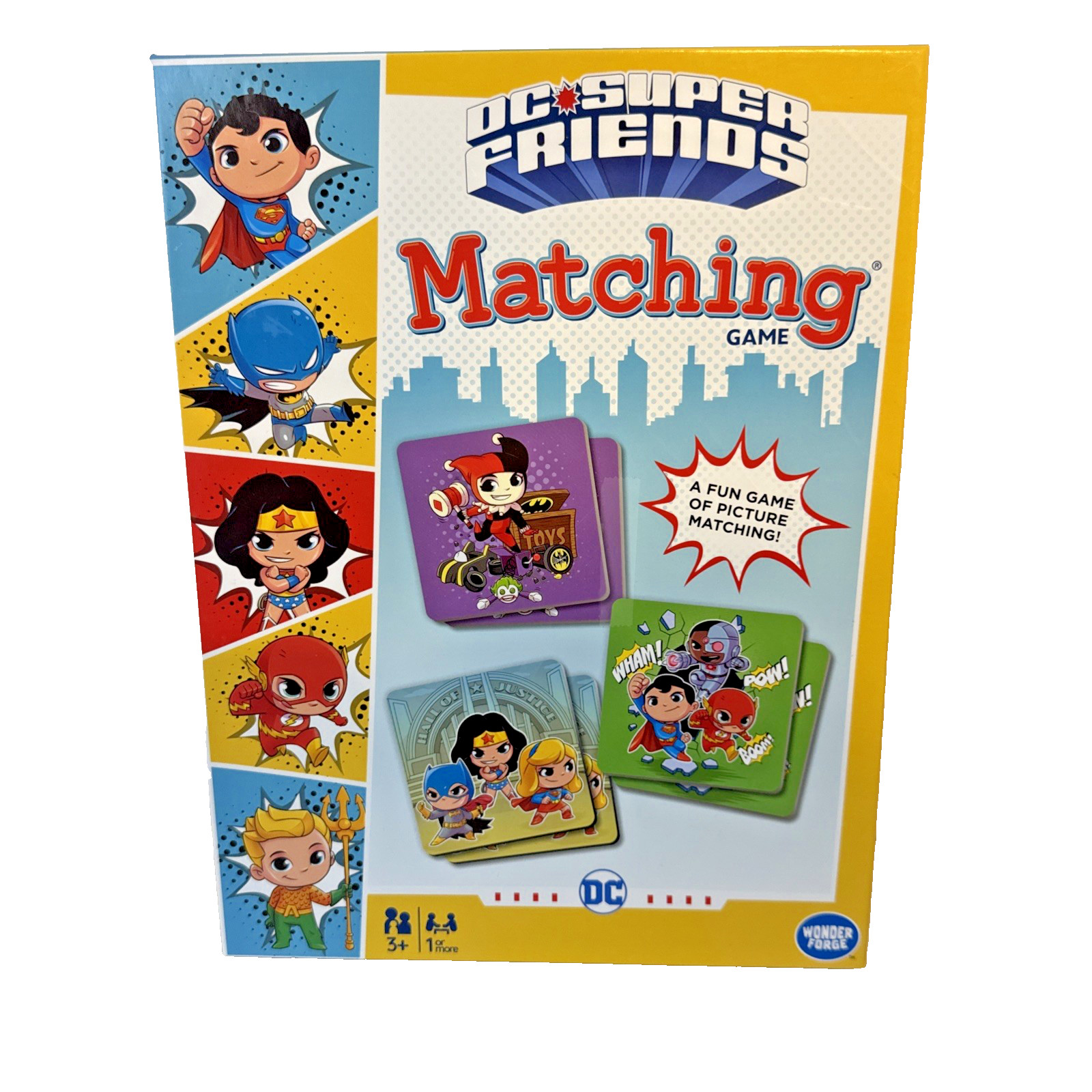 DC Super Friends Matching Game Wonder Forge Memory Game Back to School Kids New