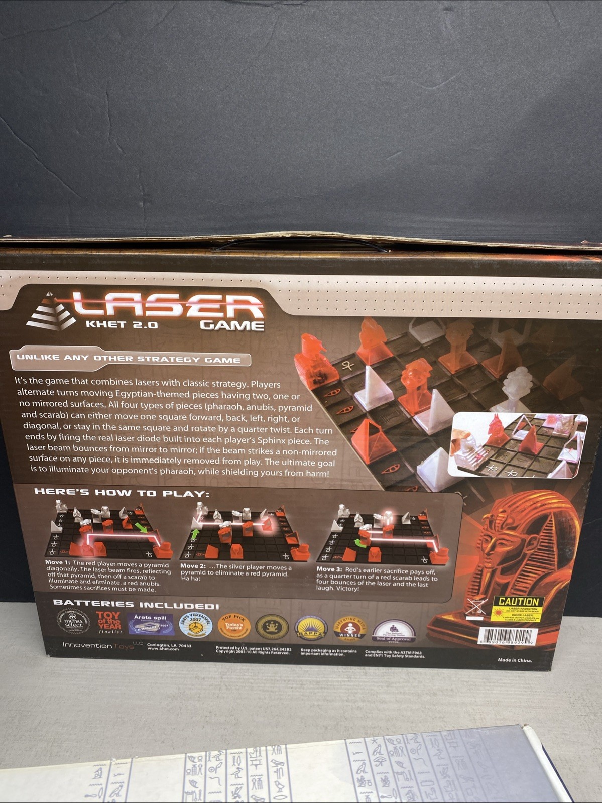 LASER KHET 2.0 Strategy Board Game w/ 3D Tower of Kadesh Expansion