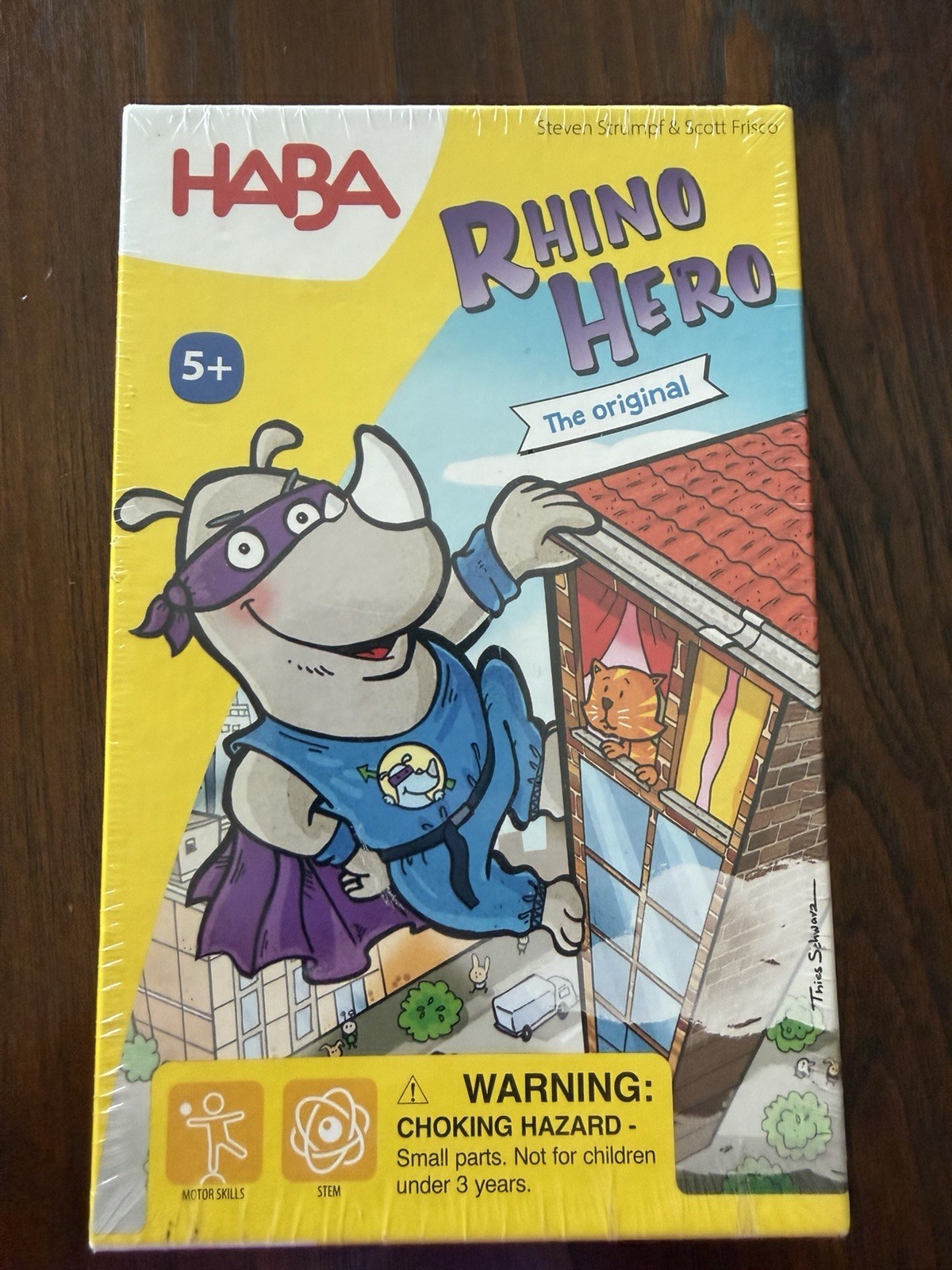 HABA Rhino Hero The Original 3D Stacking Card Game New Sealed