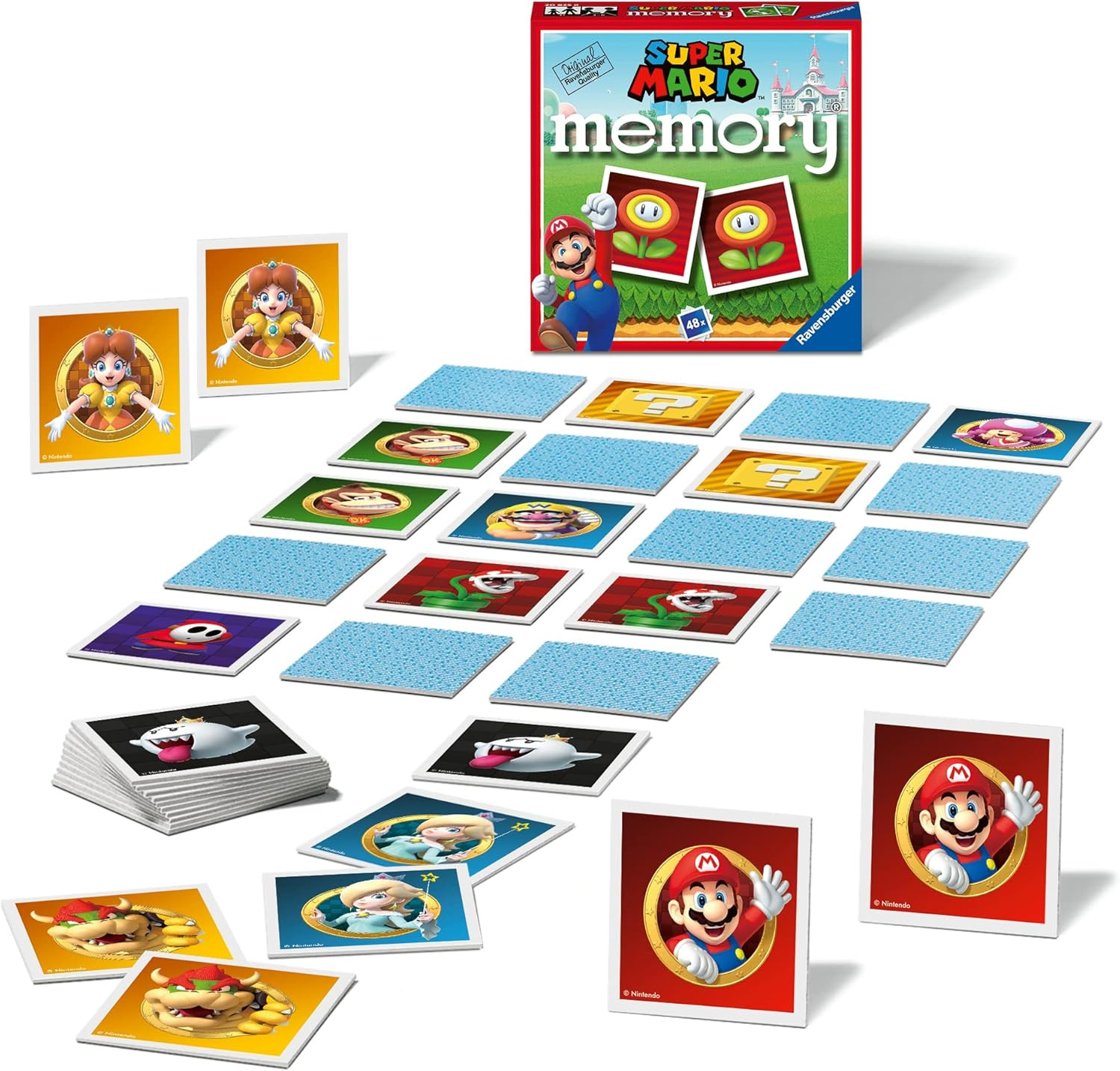 Ravensburger – Memory Super Mario, Board Game, Memory Game for Children 3 Years