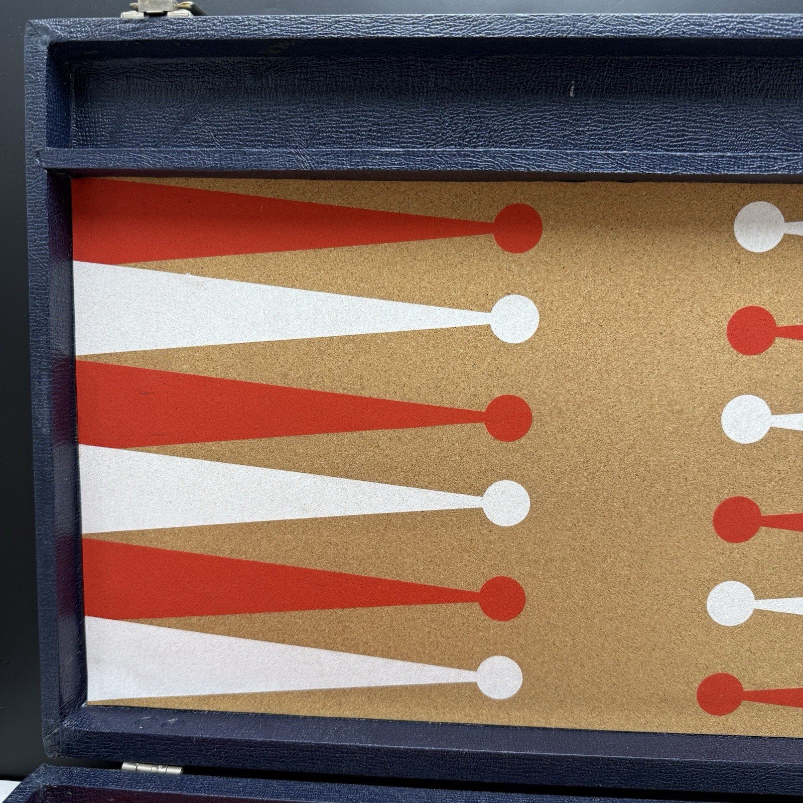 Crisloid Bakelite Backgammon Set 1.5” Checkers Red Yellow / Butterscotch Vintage