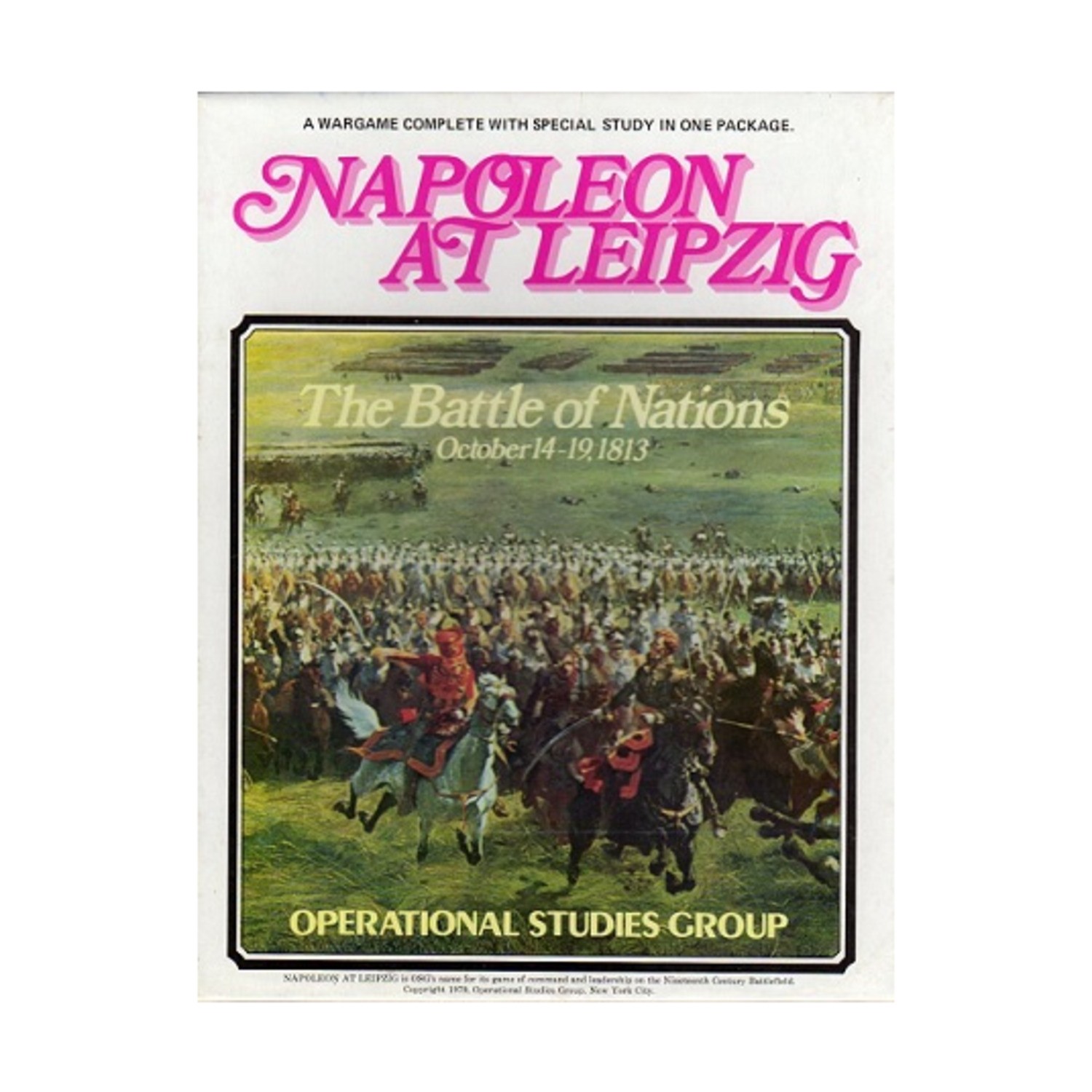 OSG Wargame Napoleon at Leipzig (1st Ed) Box VG+/EX
