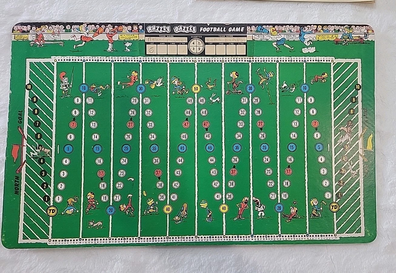 Razzle Dazzle Football Game by Texantics (Vintage 1954) Featured In Life-TV