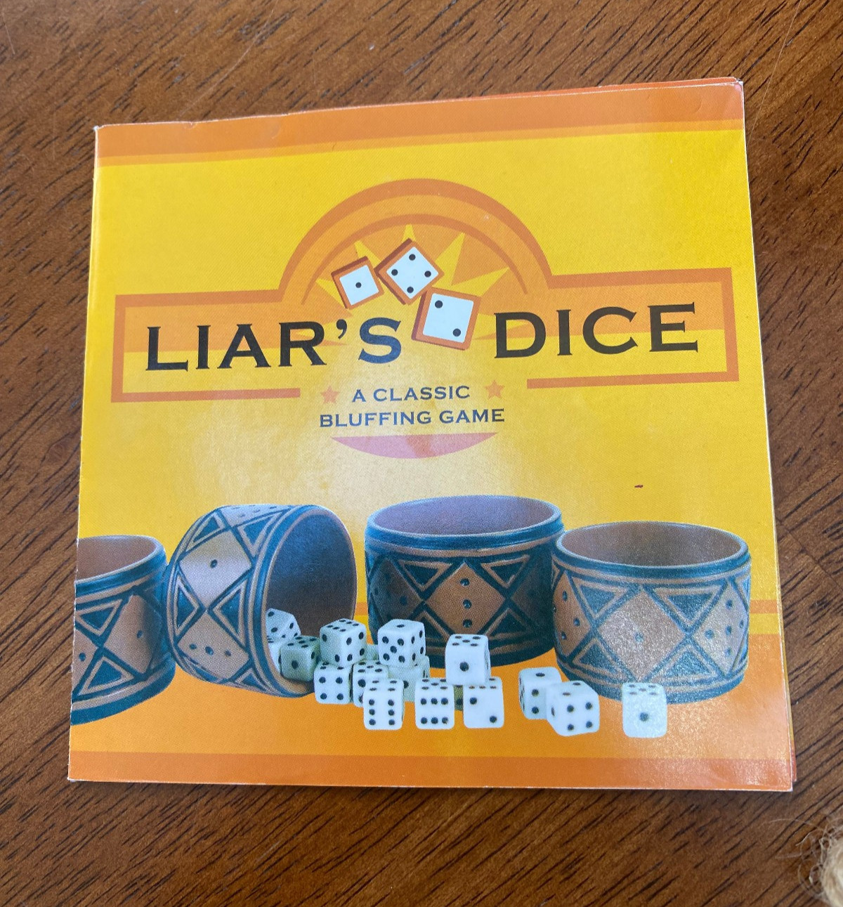 Liar’s Dice – A Classic Bluffing Game – Wood Box – Front Porch Classics 2014