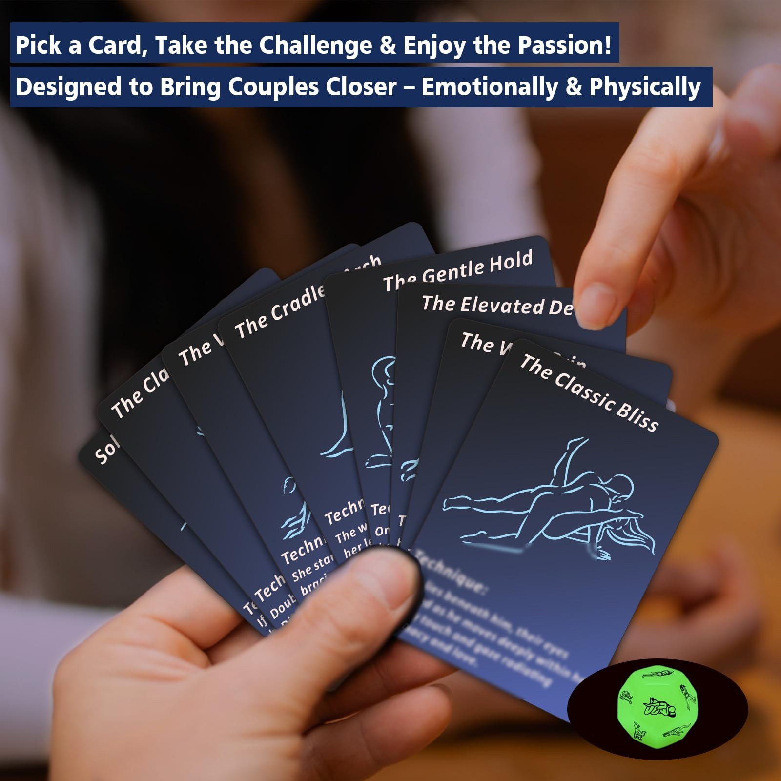 Sex Game for Adults 42 Romantic Bedroom Cards with Sex Positions, Challenges…