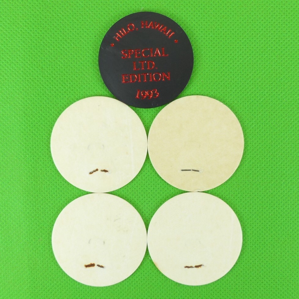 Lot of 5 Hawaii Honolulu & Hilo Fire Department Crash Rescue Pogs from 1993