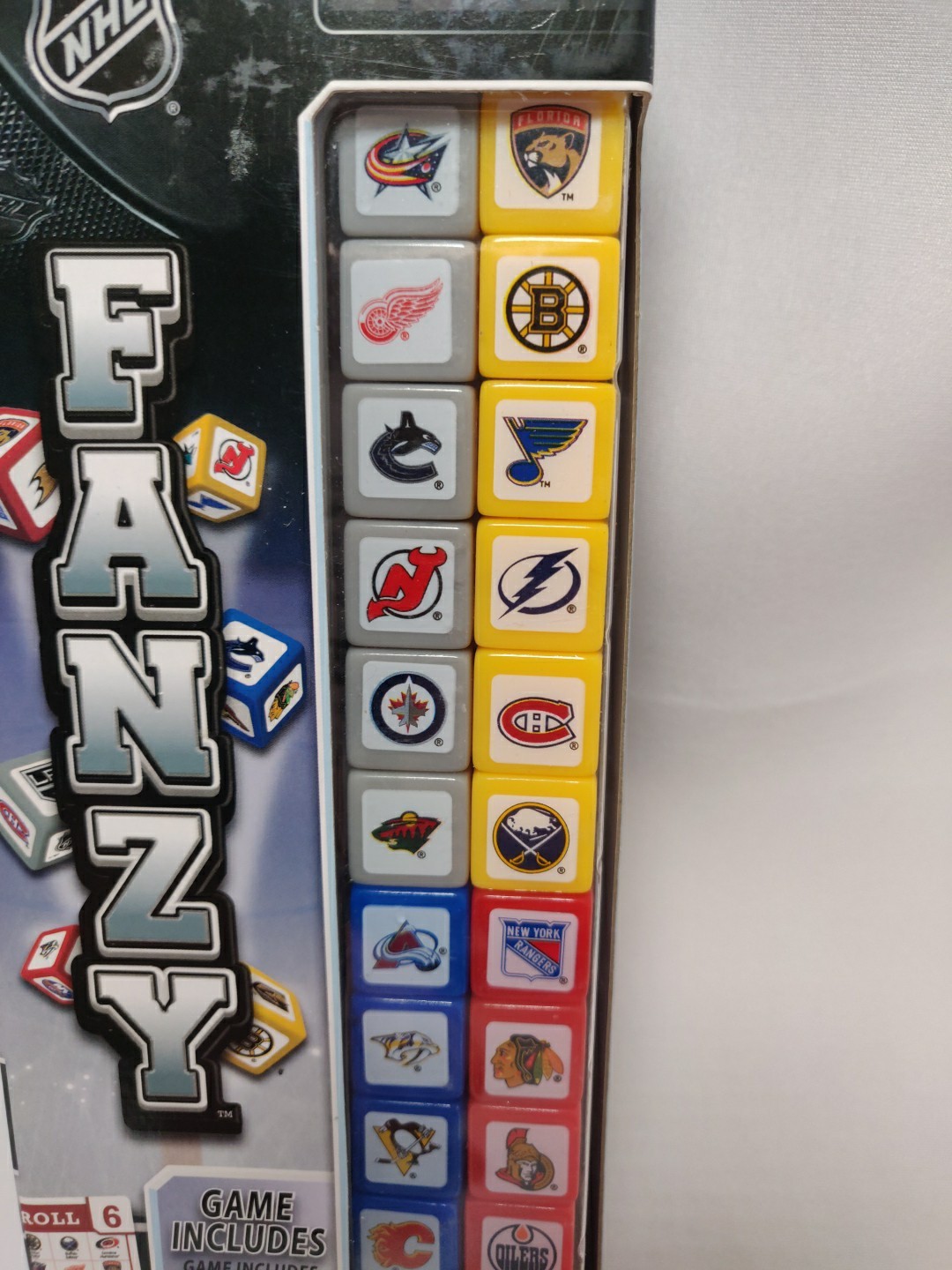 MasterPieces – NHL Fanzy Speed Dice Game for Families Hockey Teams- Open Box