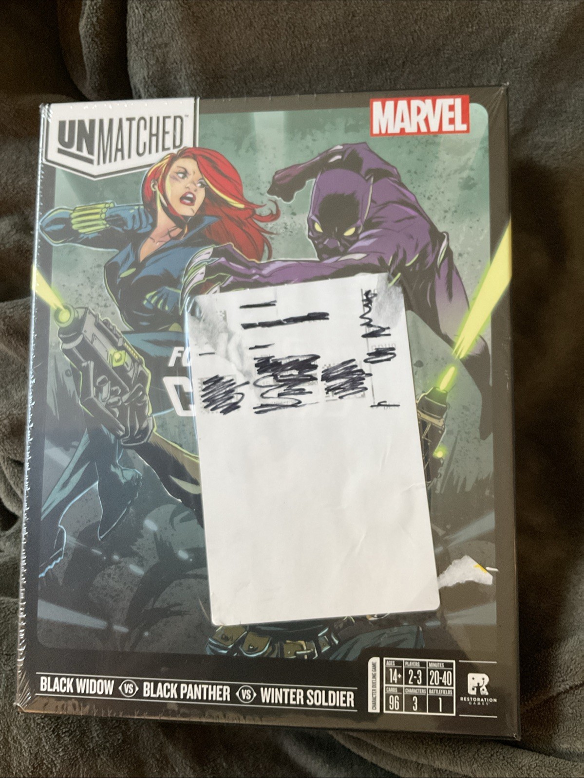 Unmatched – Marvel: For King and Country Black Widow vs Panther Winter Soldier