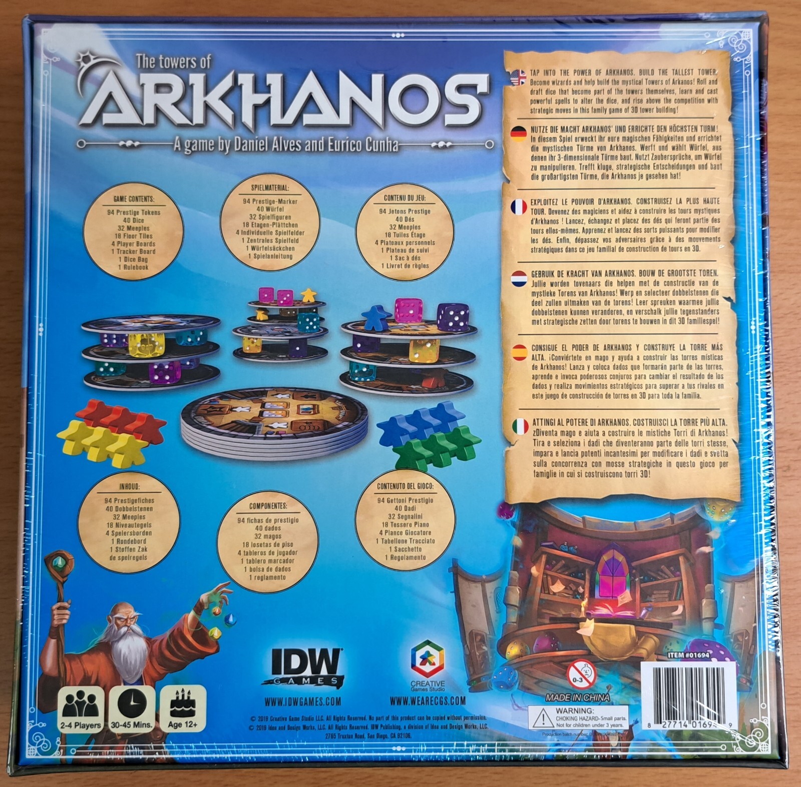 The Towers of Arkhanos – IDW Games 2019 – Daniel Alves and Eurico Cunha