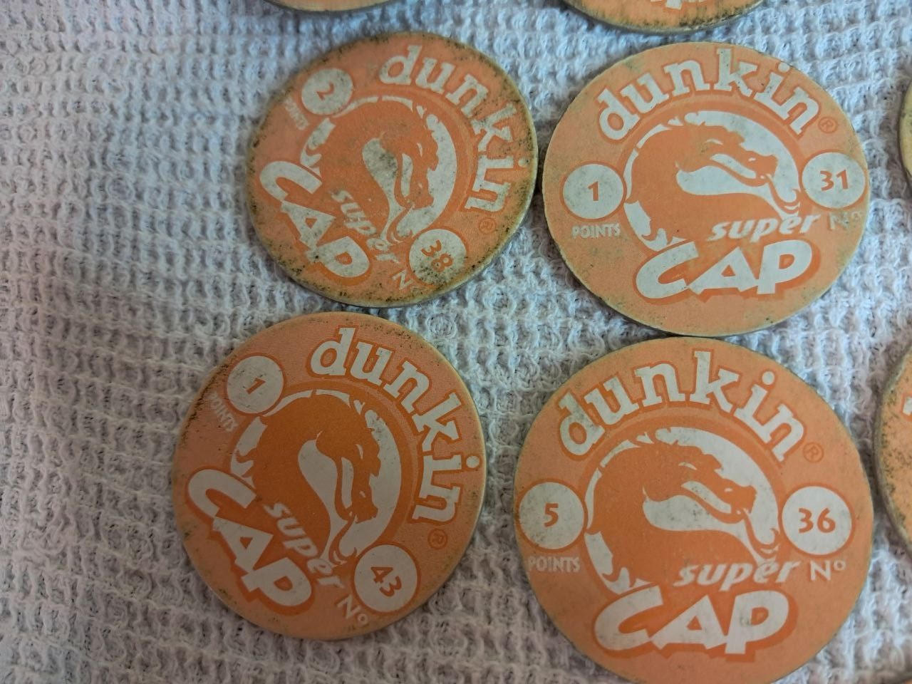 1995 Mortal Kombat Dunkin Super Cap Tazos Caps Chip Chips Vintage