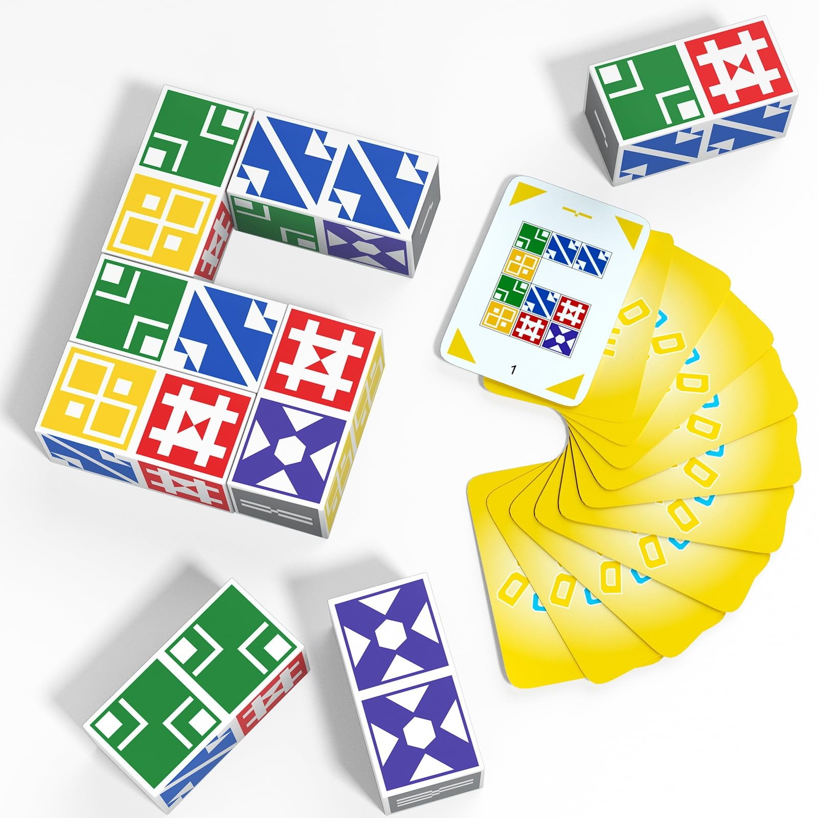 Family Matching Game for Kids & Adults, Block Puzzle Board Games for Boys & Girl