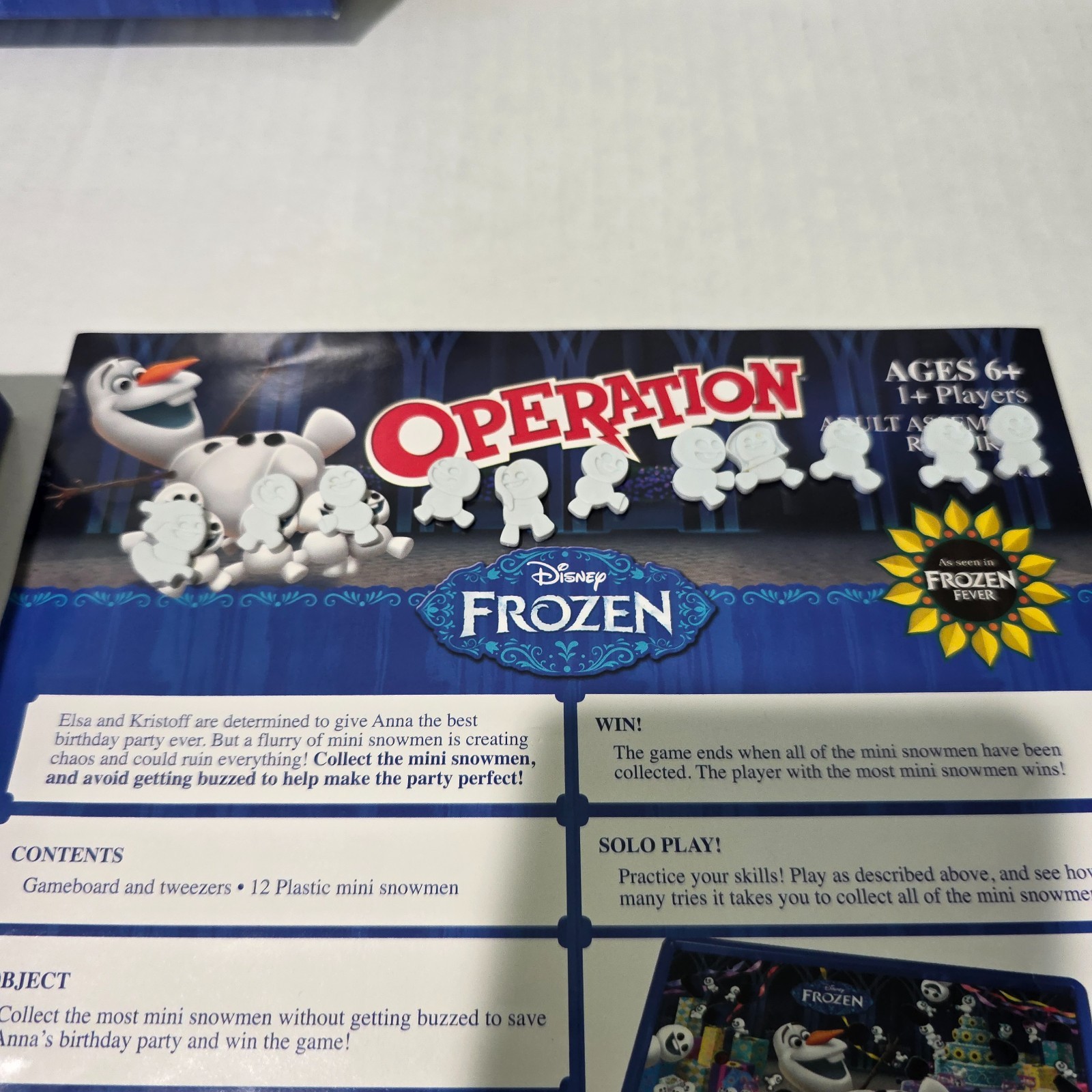 Hasbro Gaming Disney Frozen Operations with 11 Snowman