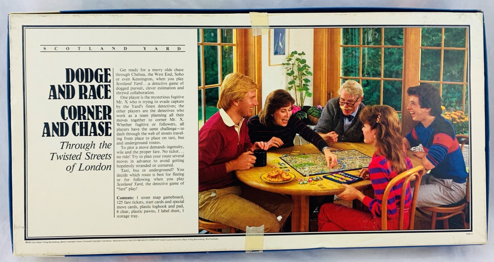 1985 Scotland Yard Game by Milton Bradley Complete Great Condition FREE SHIPPING