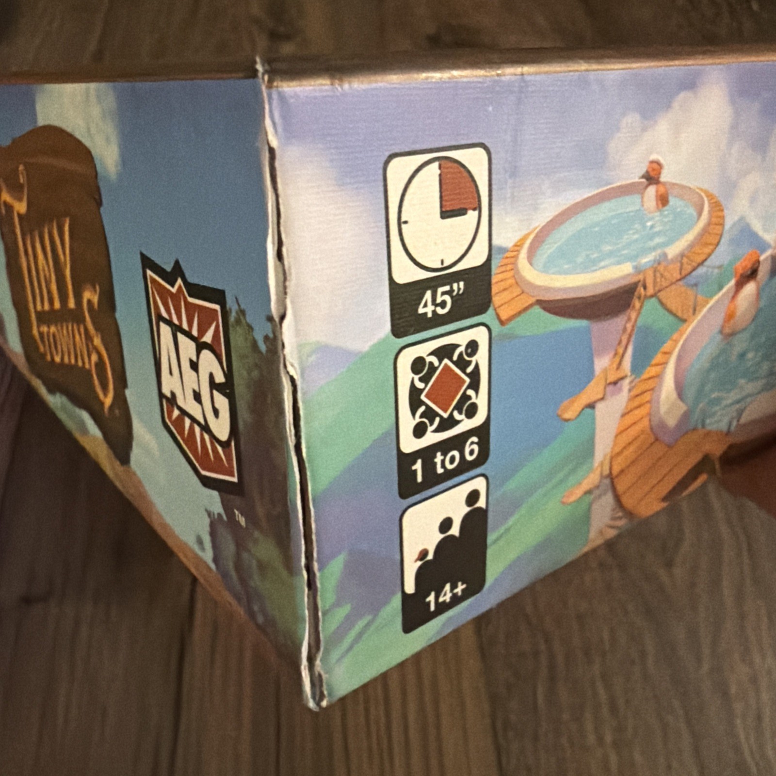 Tiny Towns Board Game Complete Used 2019 Alderac Entertainment Group AEG 7053