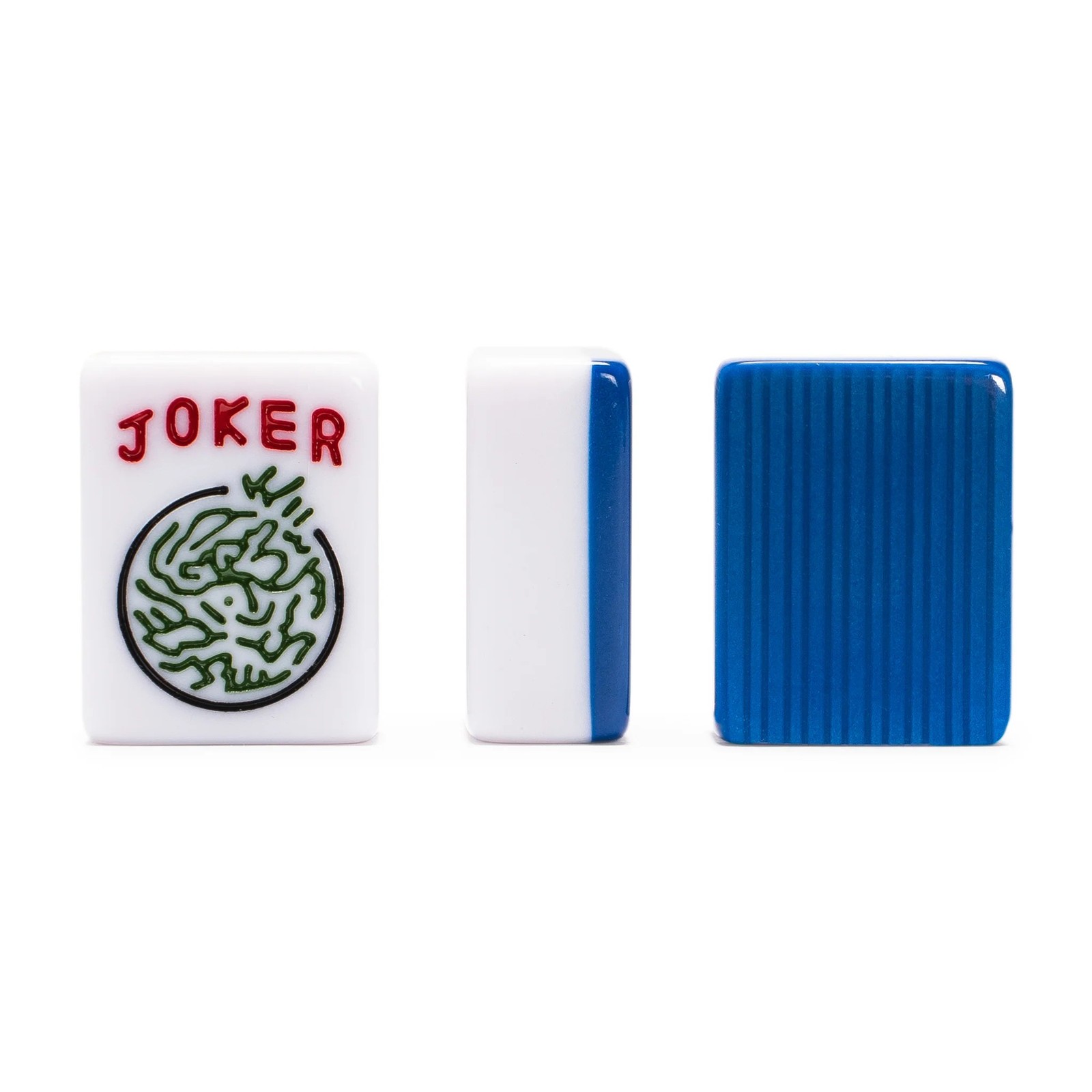 American Mahjong HARBOR TIDE Blue Tiles Beige Bag Rack/Pusher FX-AM009-A New