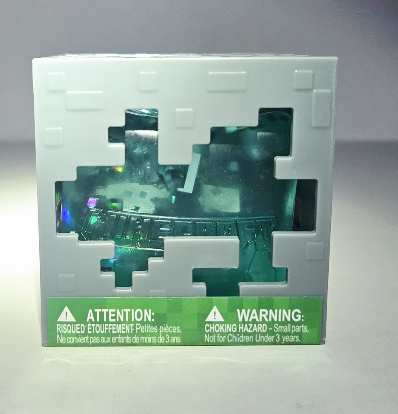 BLUE Minecraft Jelly Cube 2.5″ Mine Craft Squishy Stress Toy NeeDoh Like Cube