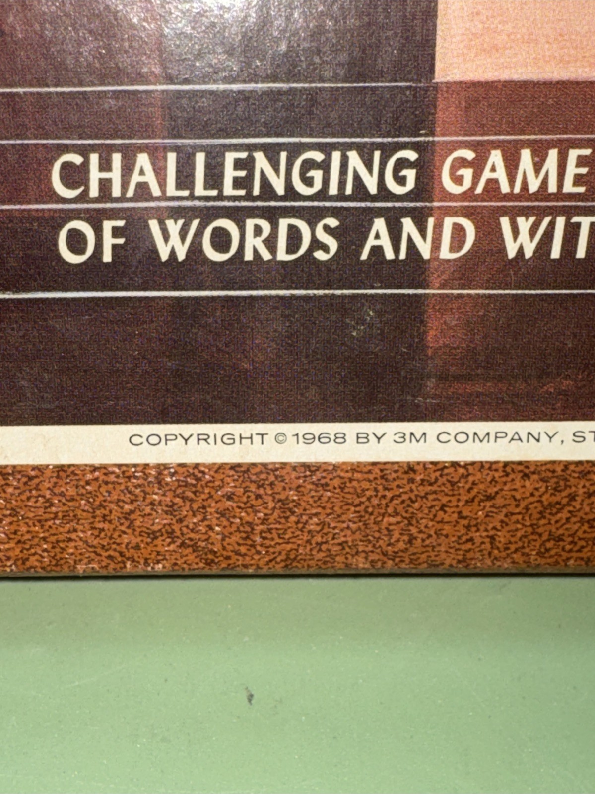 VTG 1968 FOIL Board Game Of Words & Wits – 3M Bookshelf Games Complete EUC