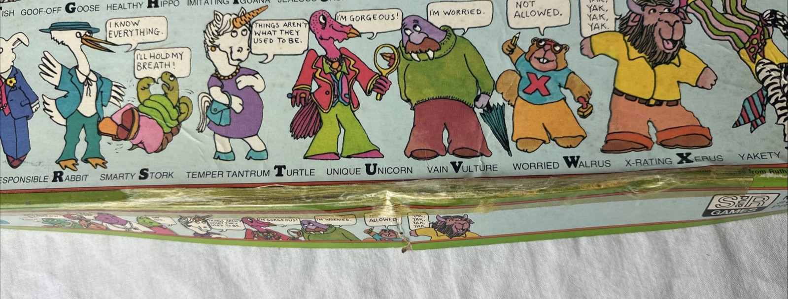 Original 1977 S&R Games A To Z Sweet Pickles Board Game Missing 2 Pickles Good !