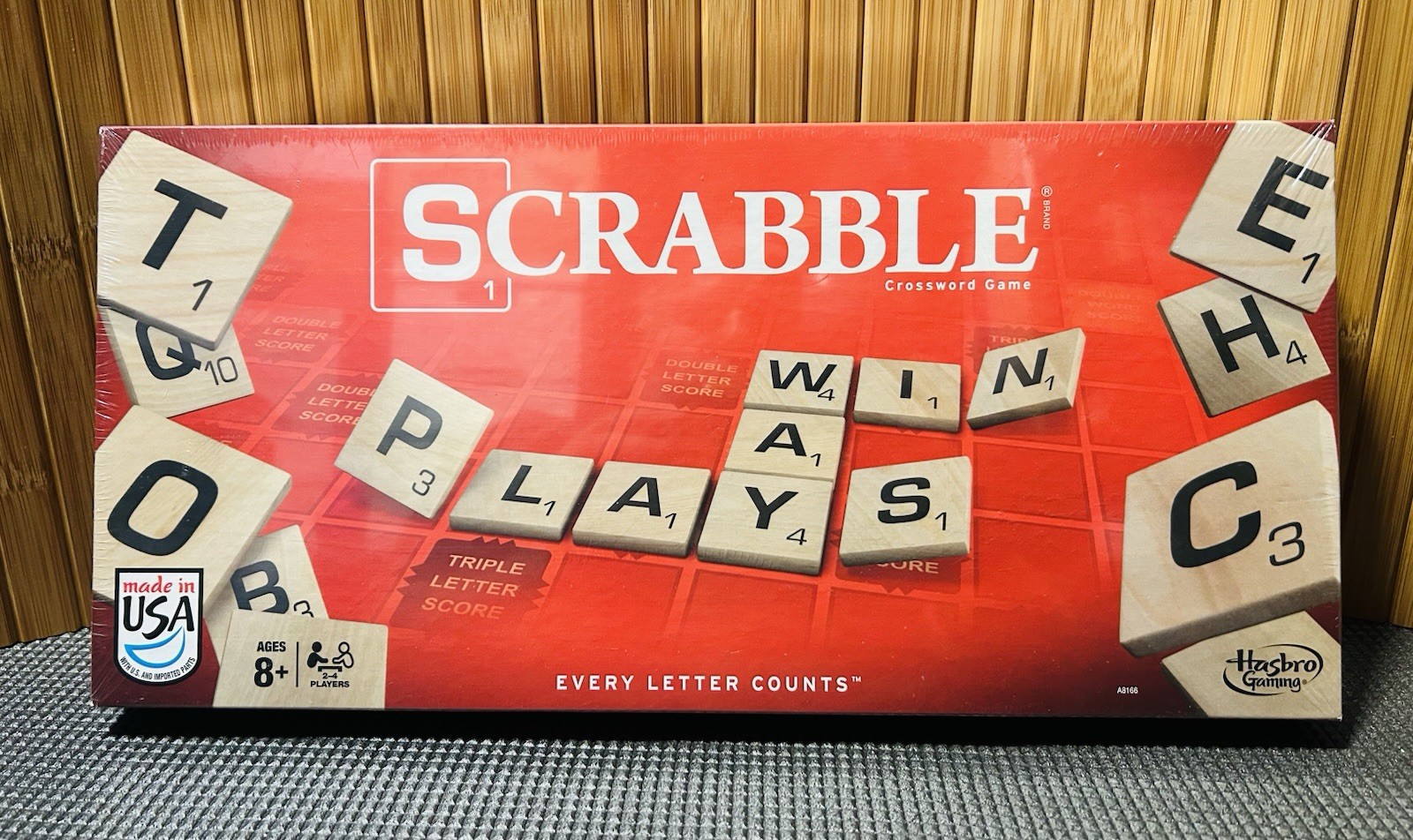 Scrabble Crossword Game Board By Hasbro USA 2013 Old Stock New & Sealed