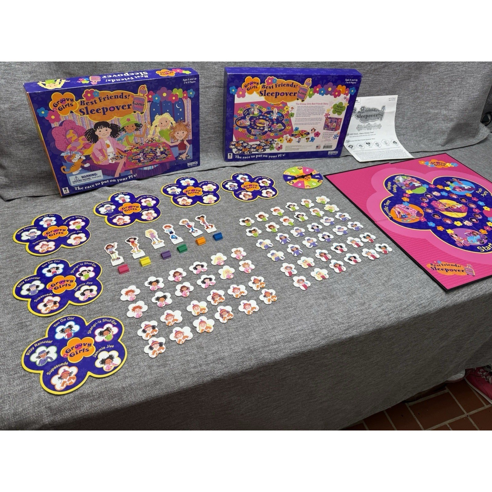 Vintage 2002 Groovy Girls Best Friends Sleepover Board Game Kids Toys