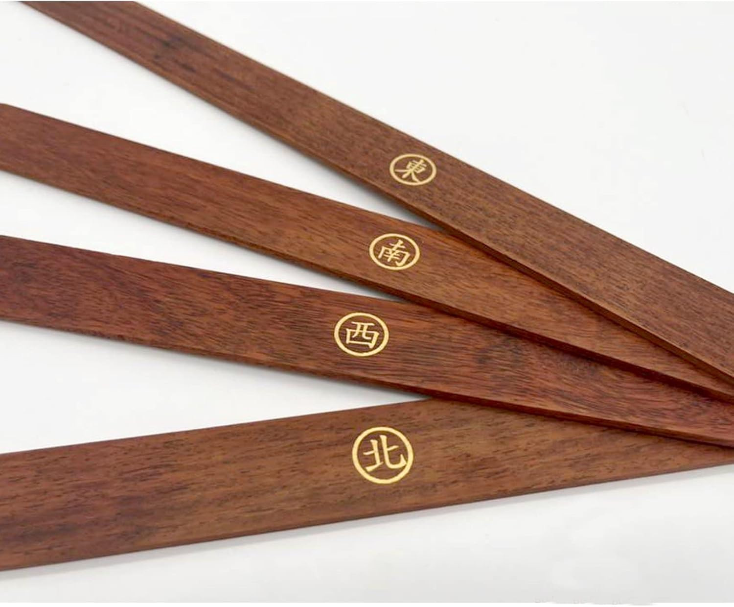POLARS DESIGN Set of 4 Wooden Mahjong Tile Pushers for Playing Game