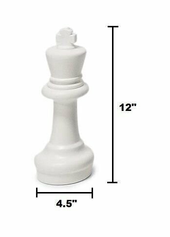 MegaChess 12 Inch Plastic Giant Chess Set with Plastic Board
