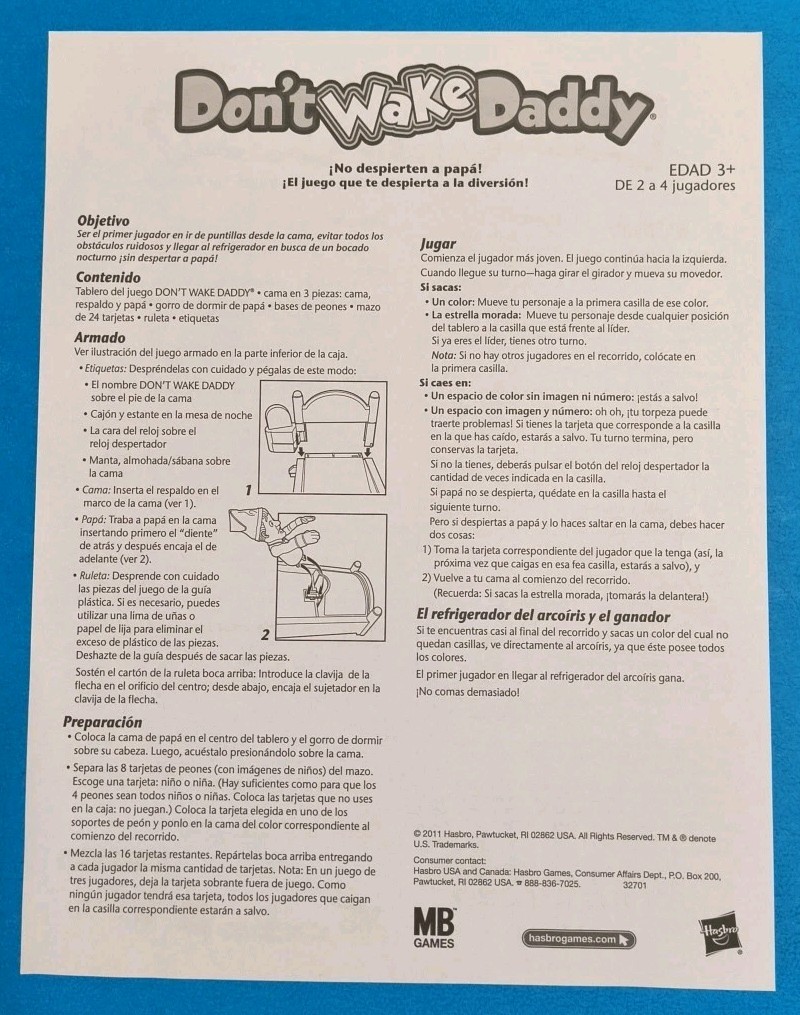 2011 Don’t Wake Daddy Alarm Clock Game 100% Complete Tested Working