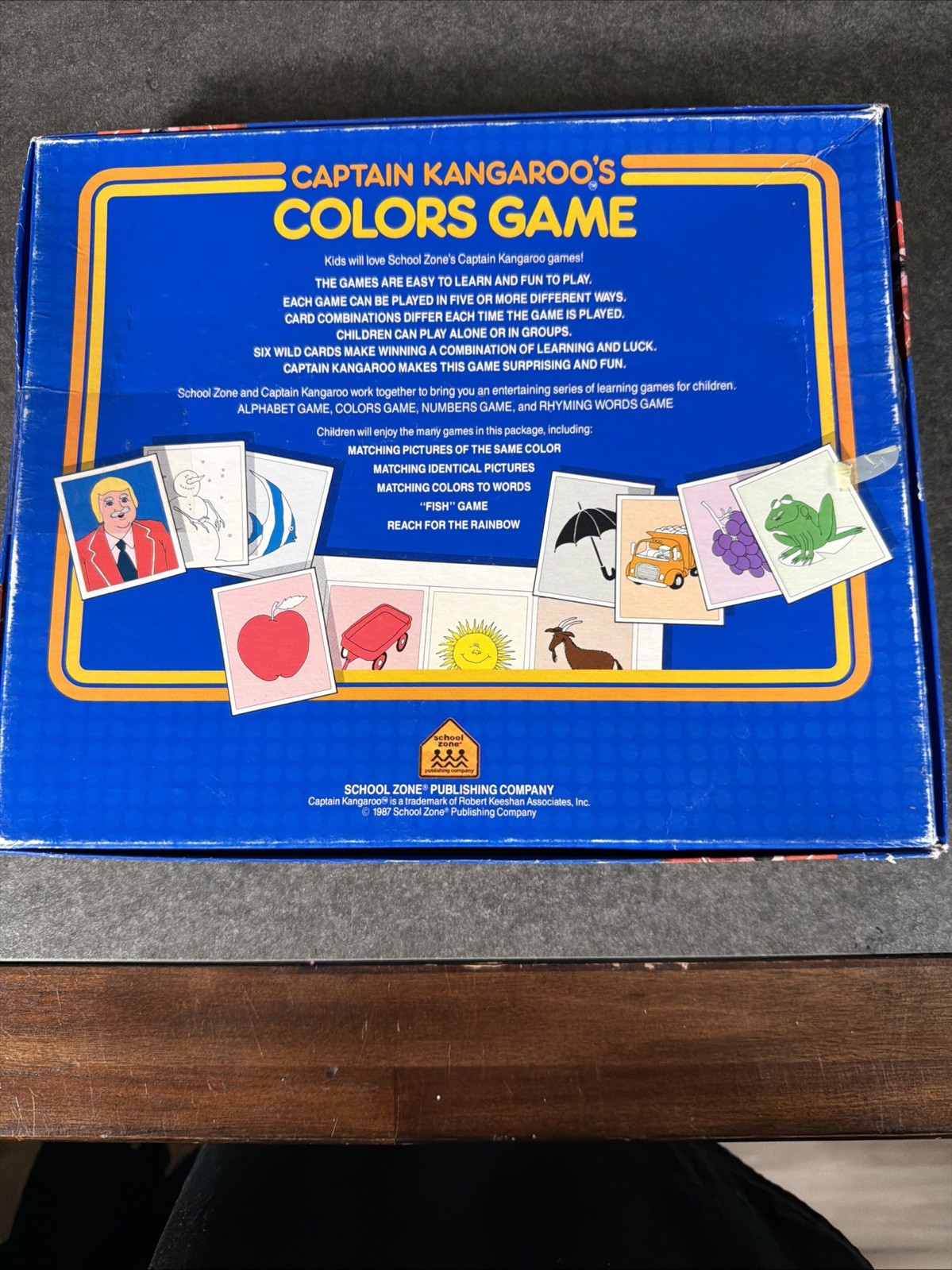 Vintage 1987 Captain Kangaroo’s Colors Game Preschool Learning Game Complete