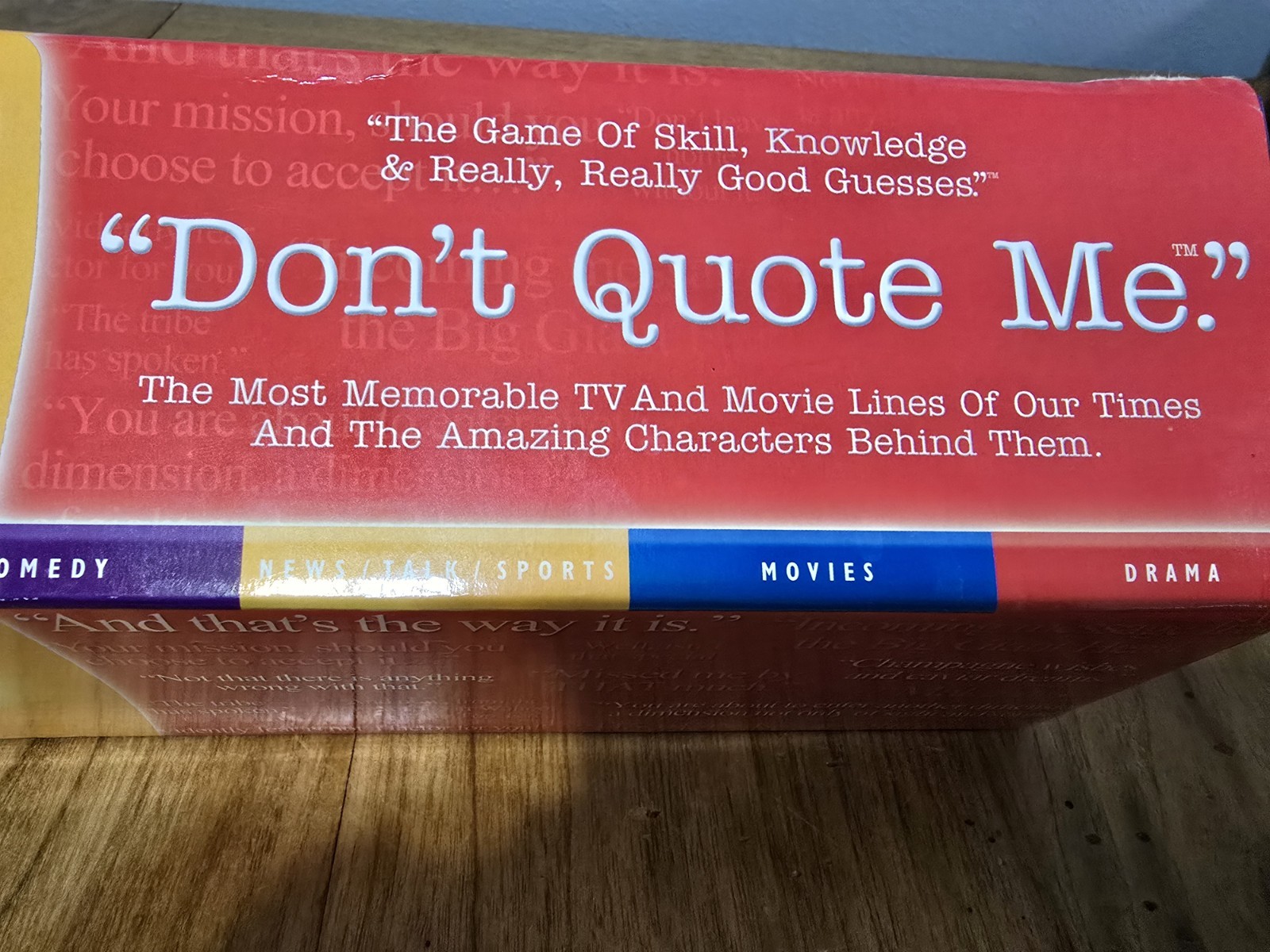 Don’t Quote Me TV Guide Edition Movie & TV Lines & Characters New Sealed