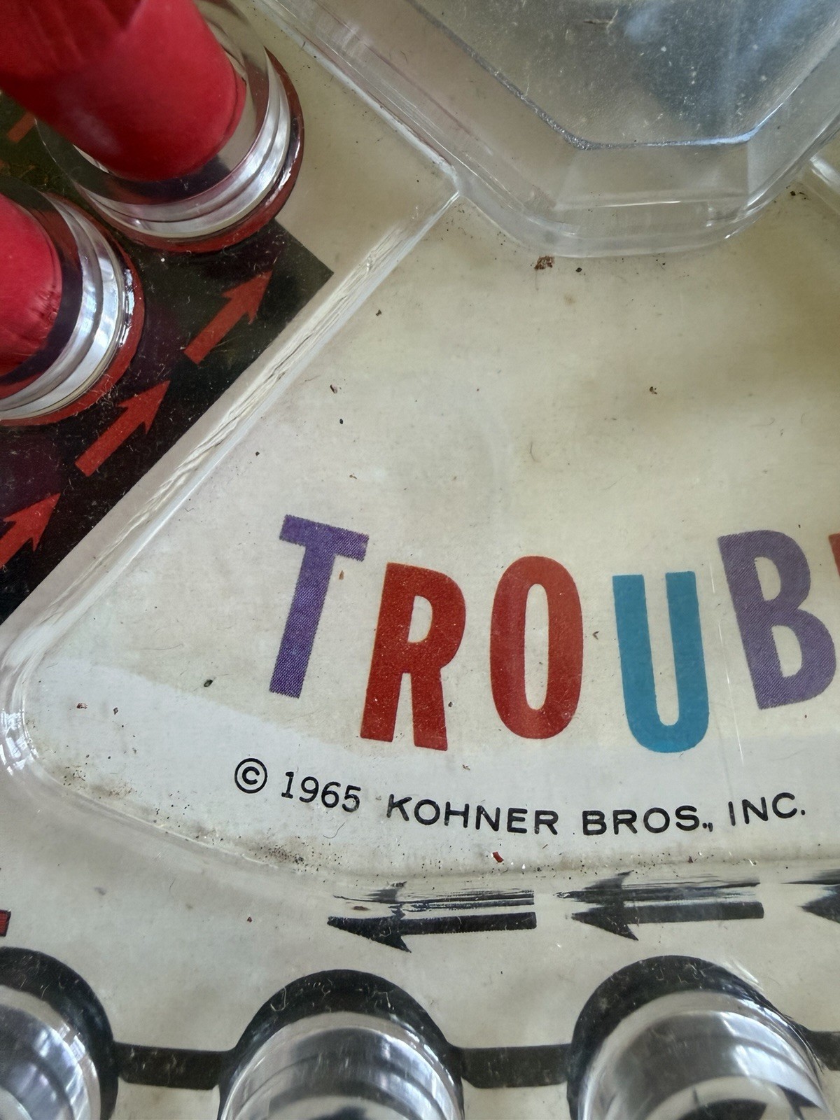 Vintage 1965 Trouble Board Game Pop-O-Matic No. 310 Kohner Bros **Complete**